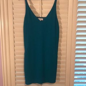 Teal dress with pockets